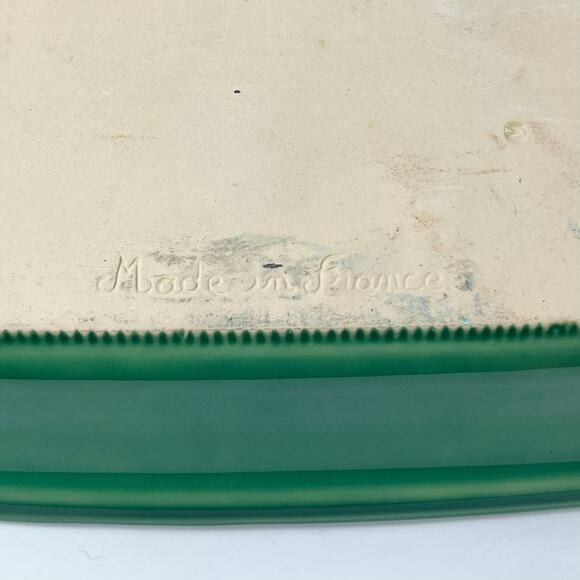 Appolia Casserole Dish French Glazed Ceramic Green Emerald Baking Serving Dish - Picture 7 of 16